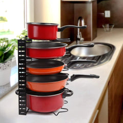 Multipurpose Pan & Pot Organizer Rack (1 Pc)