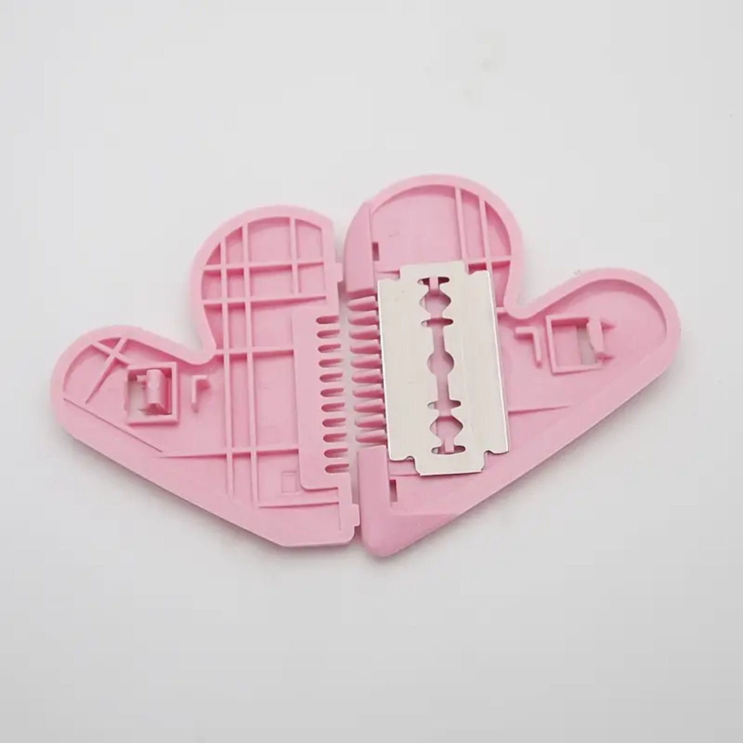 Heart Shape Plastic Hair Cutting Scissors (1 Pc / With Card Packing)