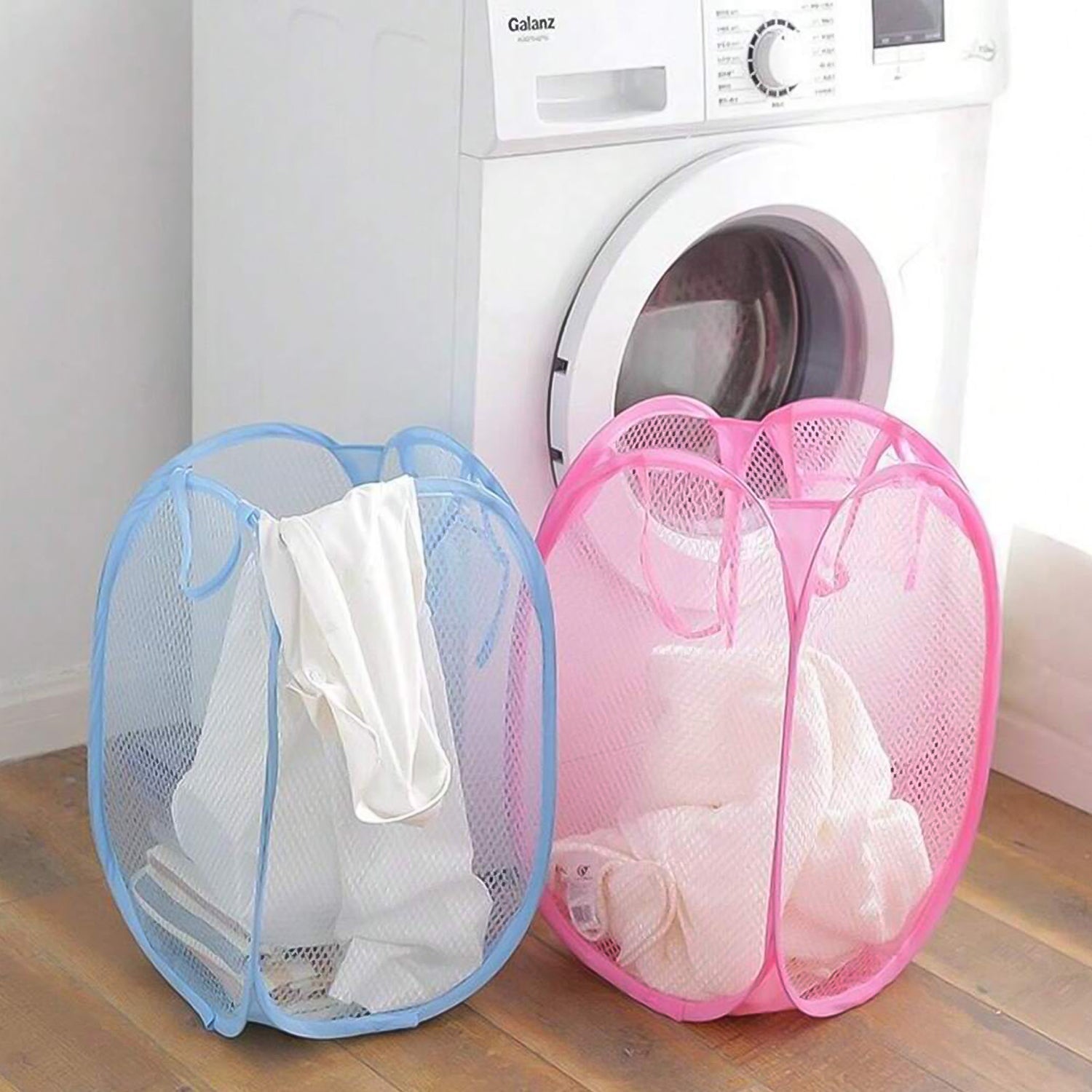 Laundry Baskets Mesh Laundry Bag (2 Pc Set)