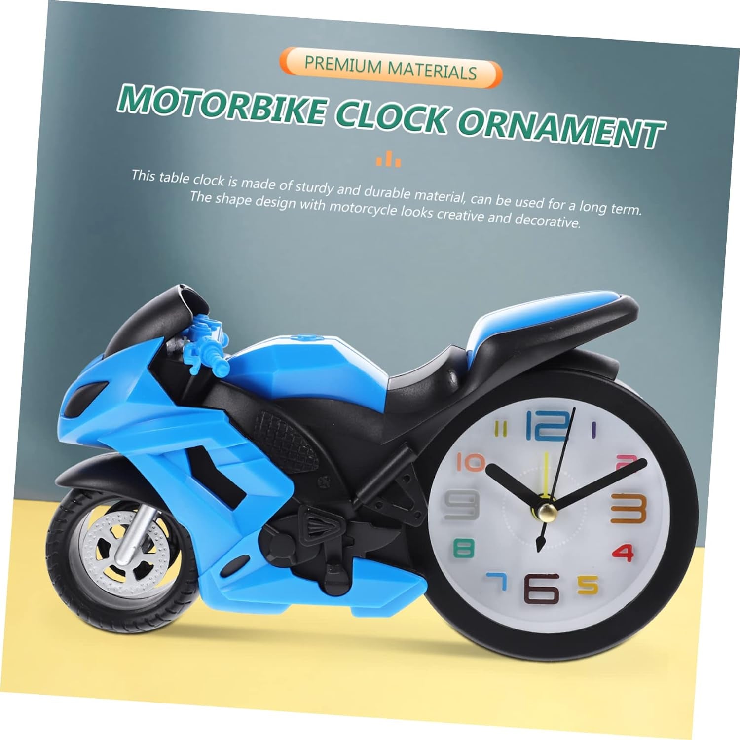 17639 Fashioned Alarm Clock Novelty Retro Motorcycle / Motorbike Engine Style Clocks Alarm Clock Desktop Decoration Kids Gift