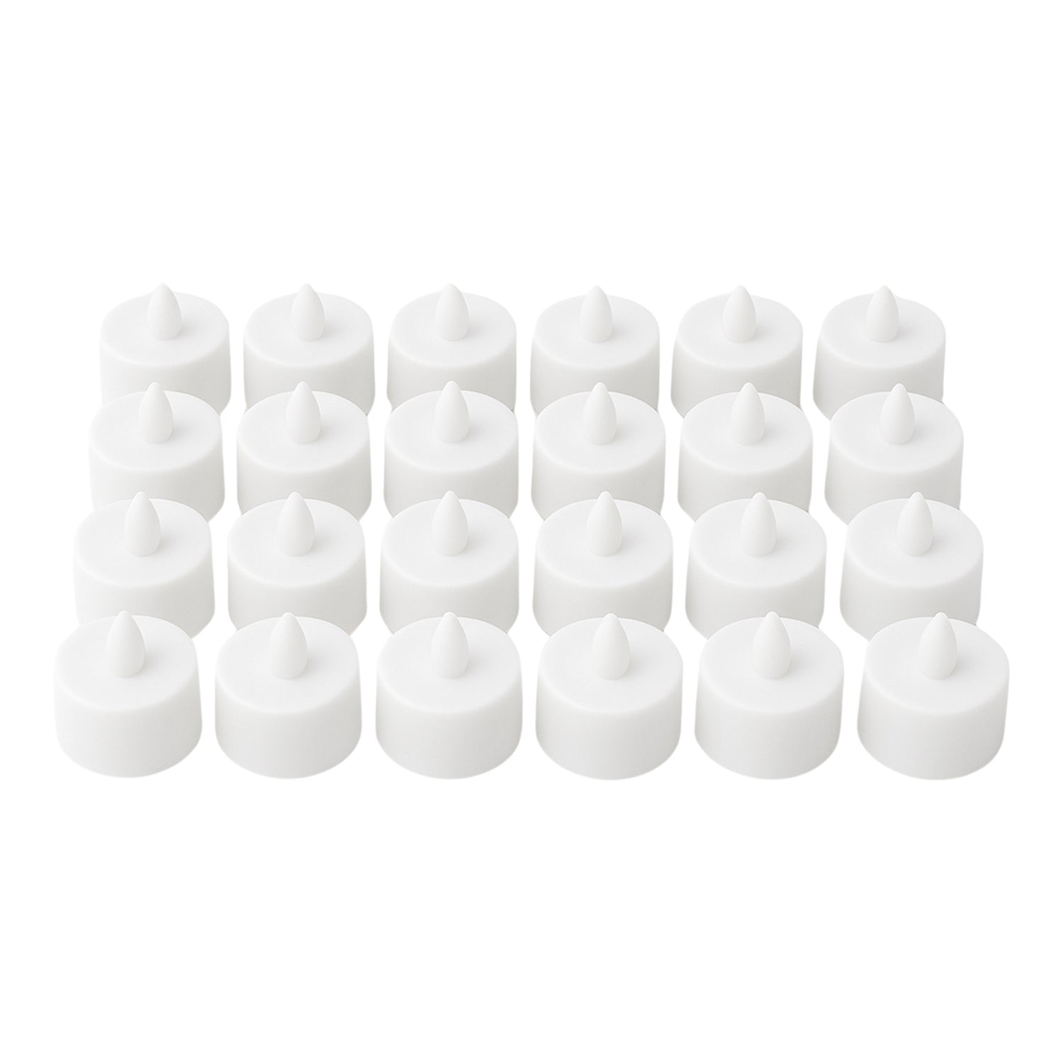 Flameless LED Tealights, Smokeless Plastic Decorative Candles - Led Tea Light Candle For Home Decoration (Pack Of 24)