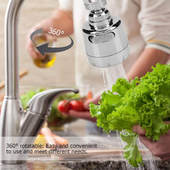 Plastic 360 Degree Rotating Water-Saving Faucet Sprayer Head (3.5 Inch)