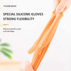 Right-Handed Silicone Thumb Cutter Gloves (1Pc)