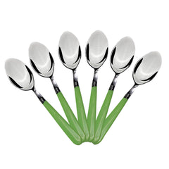 2269 Stainless Steel Spoon with Comfortable Grip Dining Spoon Set of 6 Pcs DeoDap