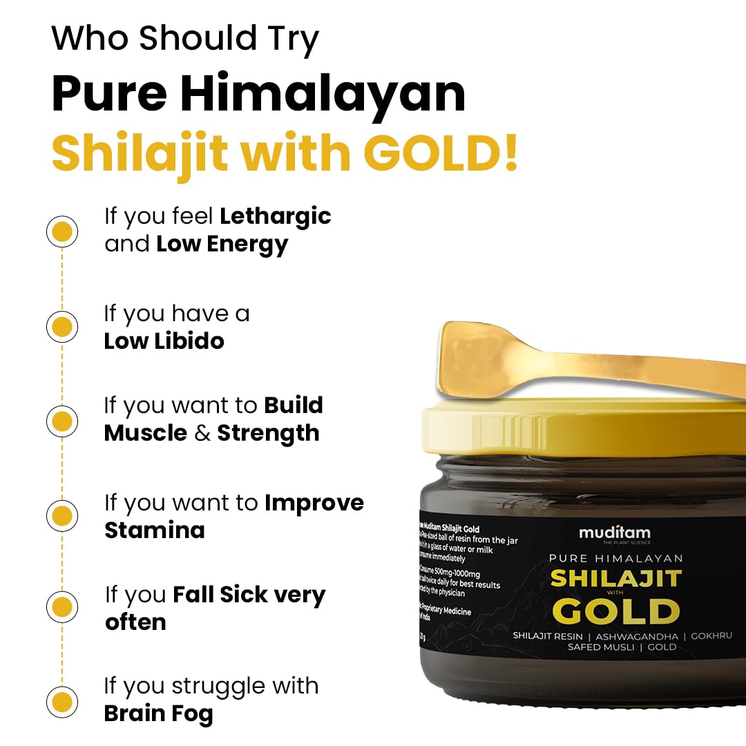 Himalayan Shilajit Gold Resin – 20g | Helps improve Stamina | Contains Gold