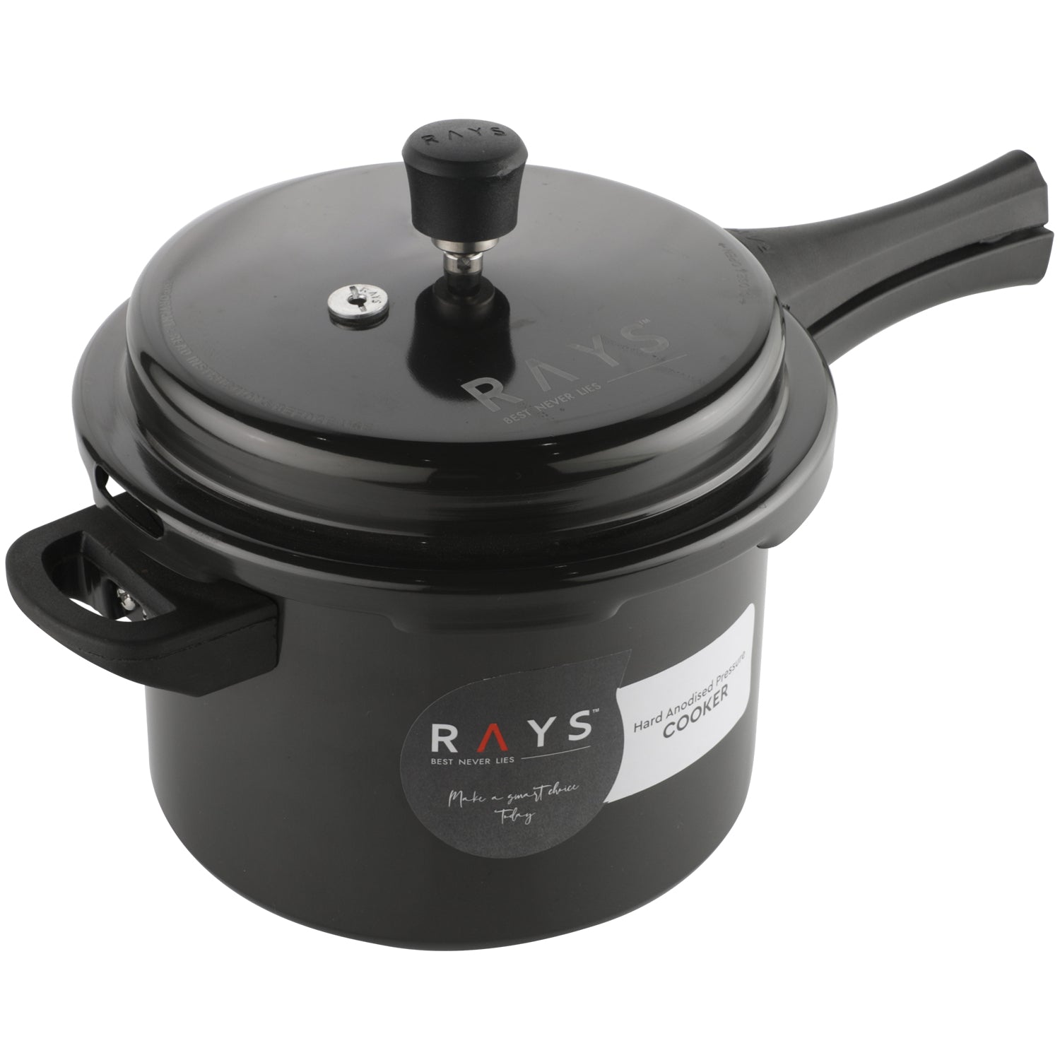 Aluminium Rays Black Beauty Pressure Cookers With Outer (5.5 Litres)