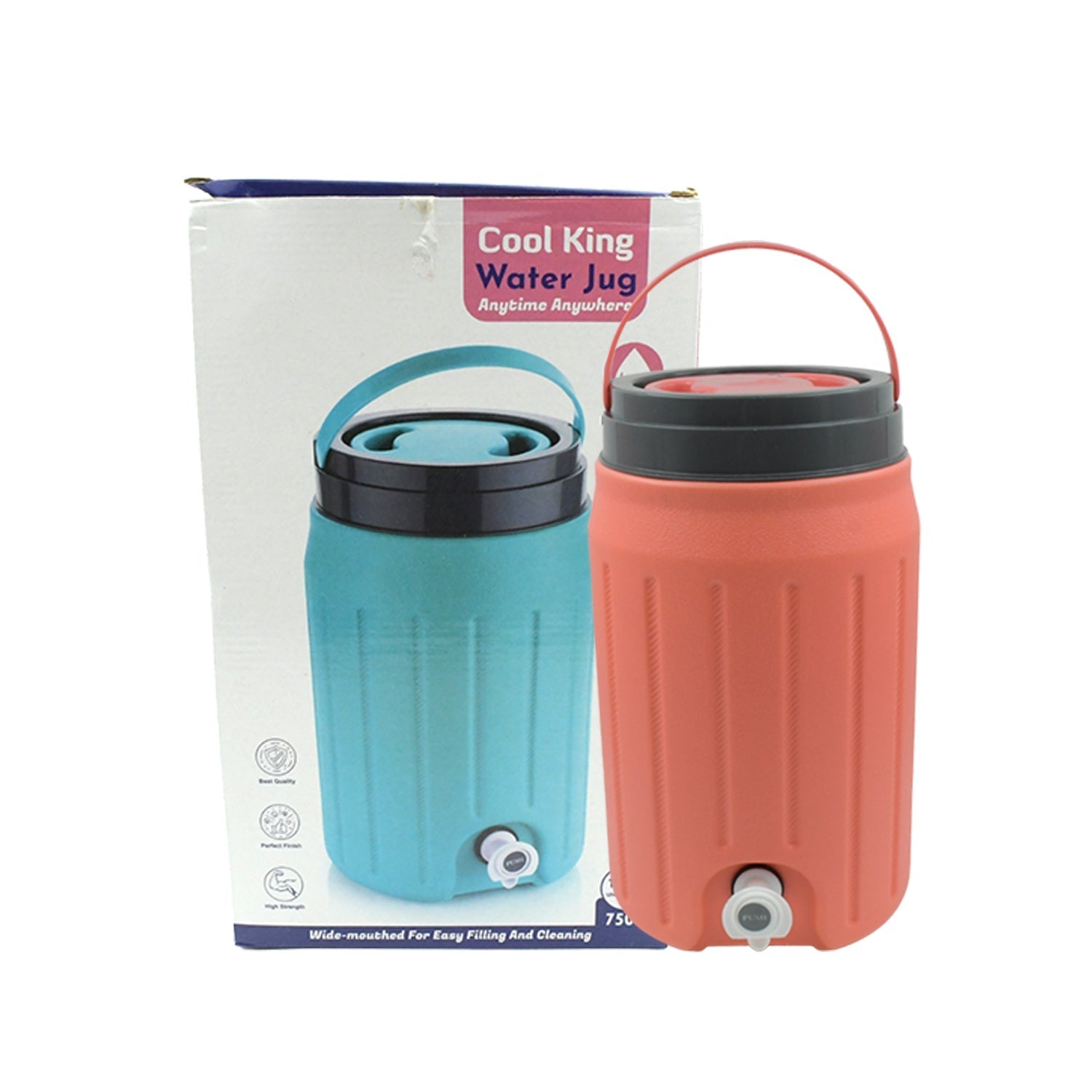 Insulated Plastic Water Rover Jug with a Sturdy Handle, Water Jug Camper with Tap Plastic Insulated Water Water Storage Cool Water Storage for Home & Travelling (3000ML, 7500ML, 12000ML)