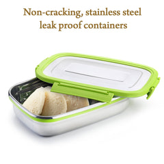 8131 stainless Steel Lunch Pack for Office & School Use DeoDap