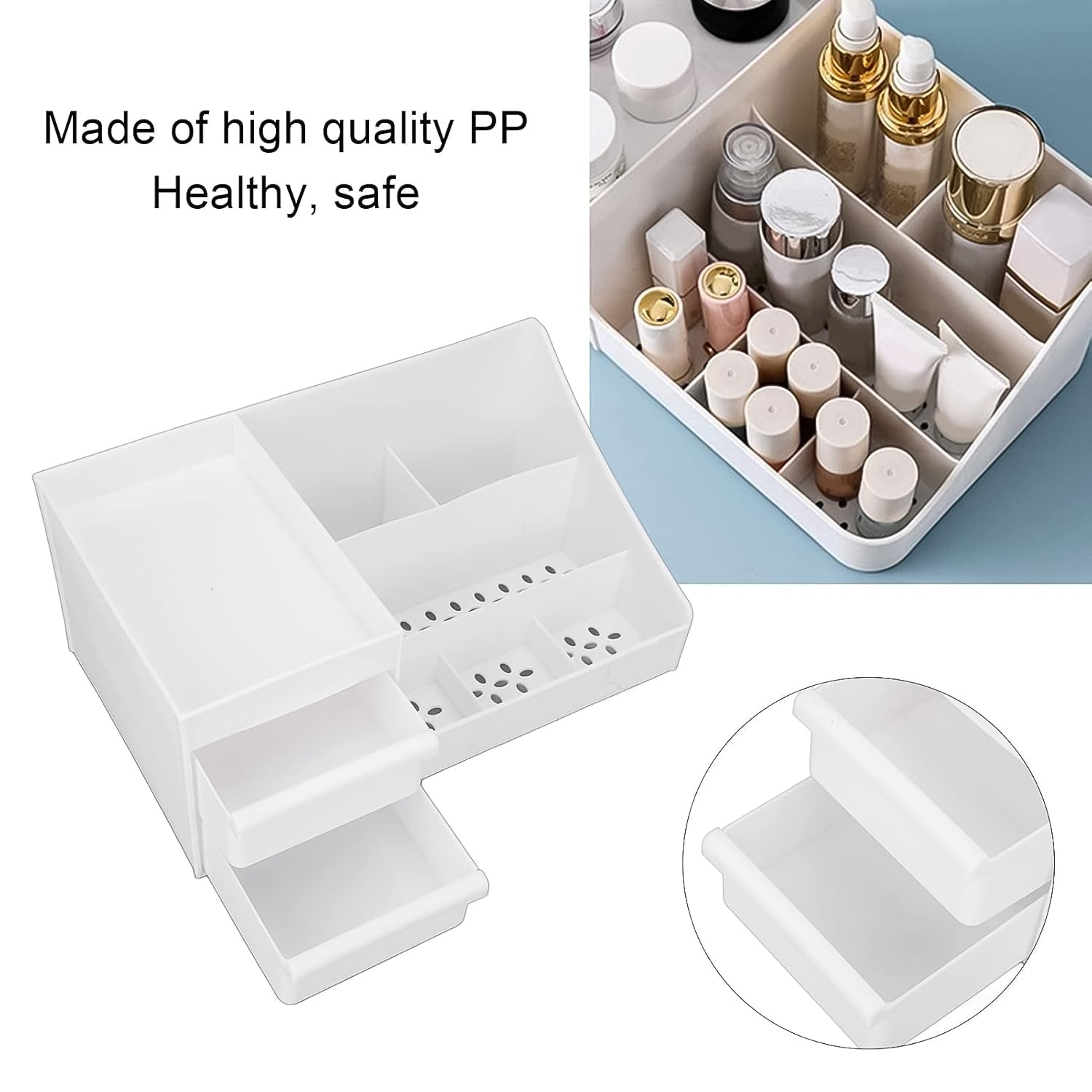 Large Capacity Desktop Cosmetic Storage Box (1 Pc / Mix Color)