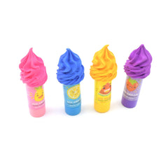 4173 2 in1 Ice-Cream Cone Shaped Eraser Sharpener for Kids, Fancy & Stylish Colorful Erasers, Mini Eraser Creative Cute Novelty Eraser for Children Different Designs Eraser Set for Return Gift, Birthday Party, School Prize (4 Pcs Set)