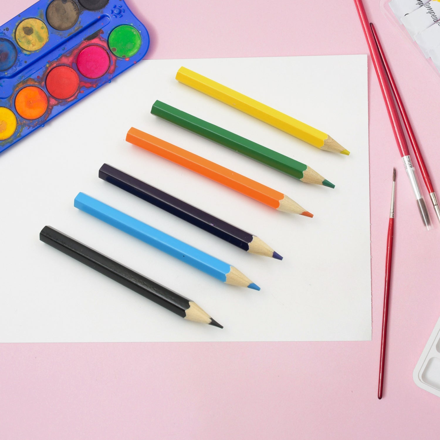 8847  6 pcs Colored Pencils Watercolor Pencils  Artist Pencils Colored Pencil Art Graphite Pencils Oil Pencils Pencil for Kids Art Supplies Child Gift Wooden Aldult (6 Pcs Set)