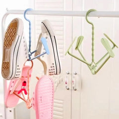 9111 Hanging Shoe Rack Rotating Four Hooks Portable Drying Shoe Rack Wet and Dry Dual-use Drying Shoes Hanger Windproof