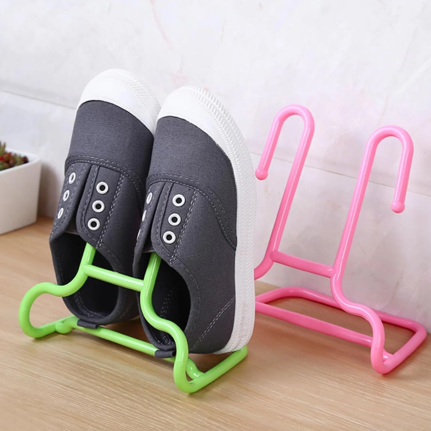 Multi-Function Shelf Drying Rack Shoe Rack Stand Hanger (1 Pc)