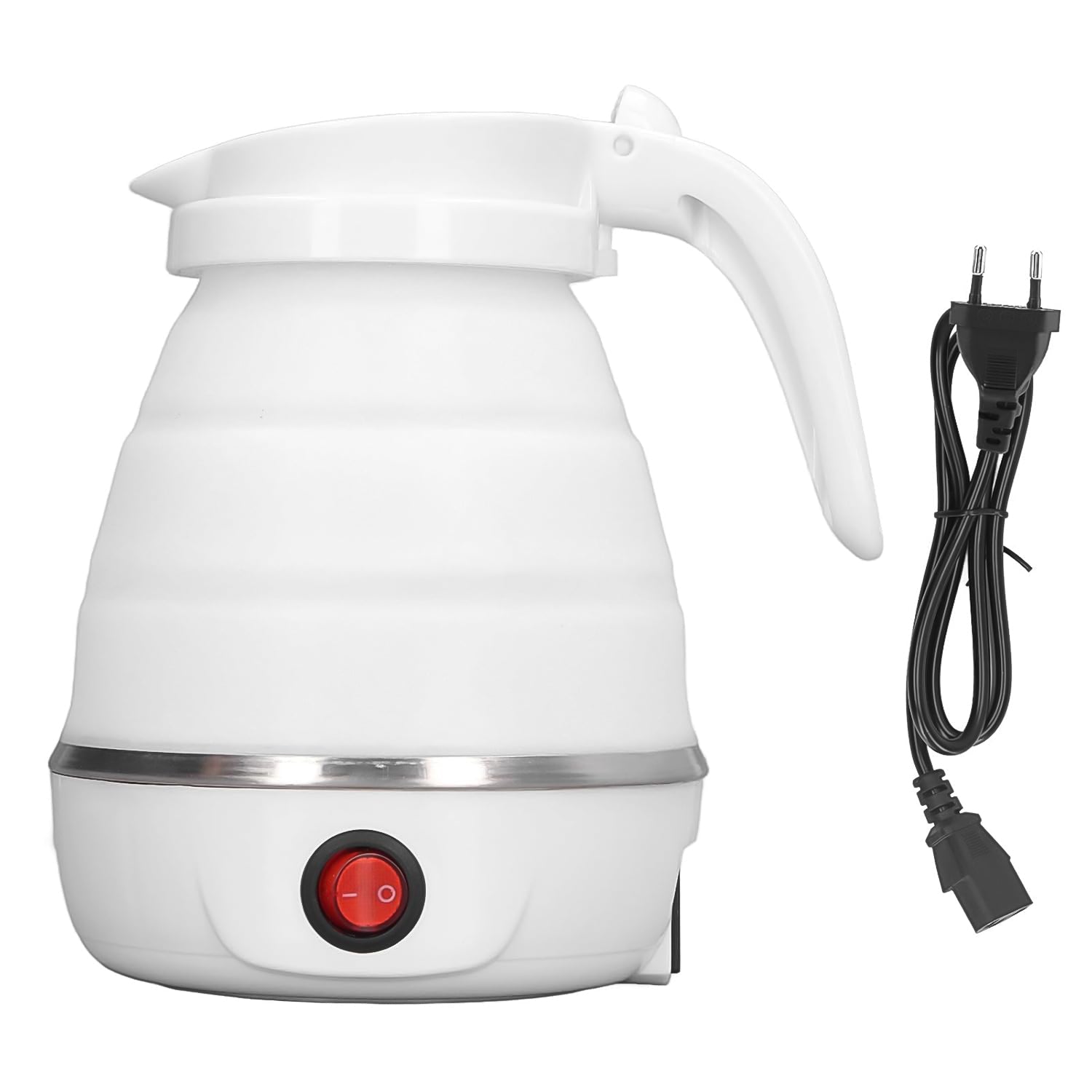 Travel Folding Electric Kettle 600W - (304 Stainless Steel & Silicone)