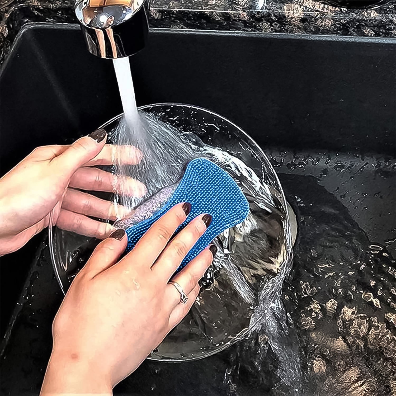 Silicone Kitchen Magic Gloves & Scrubber For Dishwashing & With Brush Cleaning Scrubber