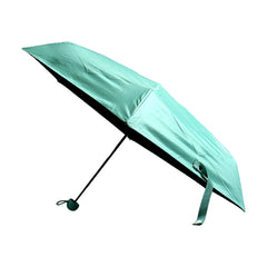 9534 5 Fold Manual Open Umbrella With Capsule Case | Windproof, Sunproof & Rainproof with Sturdy Steel Shaft & Wrist Straps | Easy to Hold & Carry | Umbrella for Women, Men & Kids 