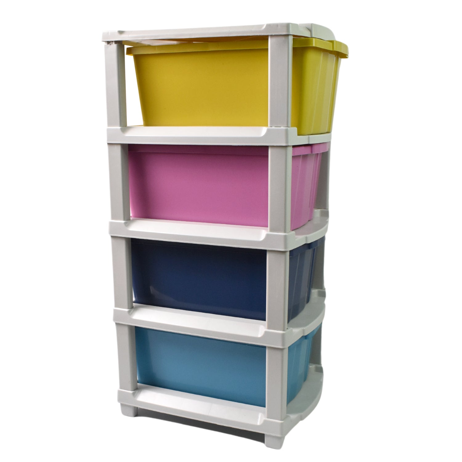 4-Layer Plastic Drawer Storage Organizer, Multi-Purpose Cabinet (1 Pc)