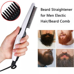 Electric Hair Straightening Comb Portable Straight Beard Comb (1 Pc)