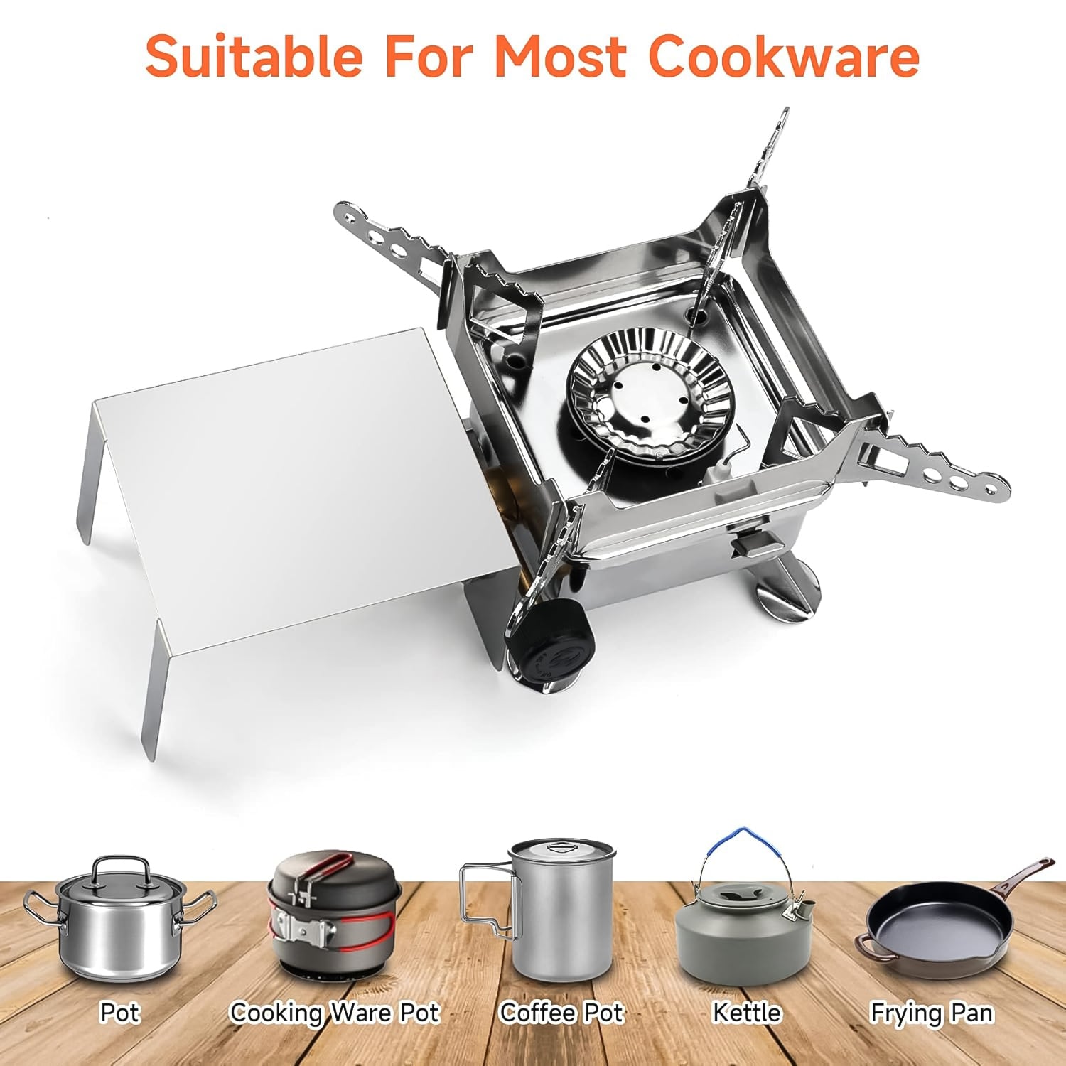 Mini Portable Square Camping Stove (1 Pc)