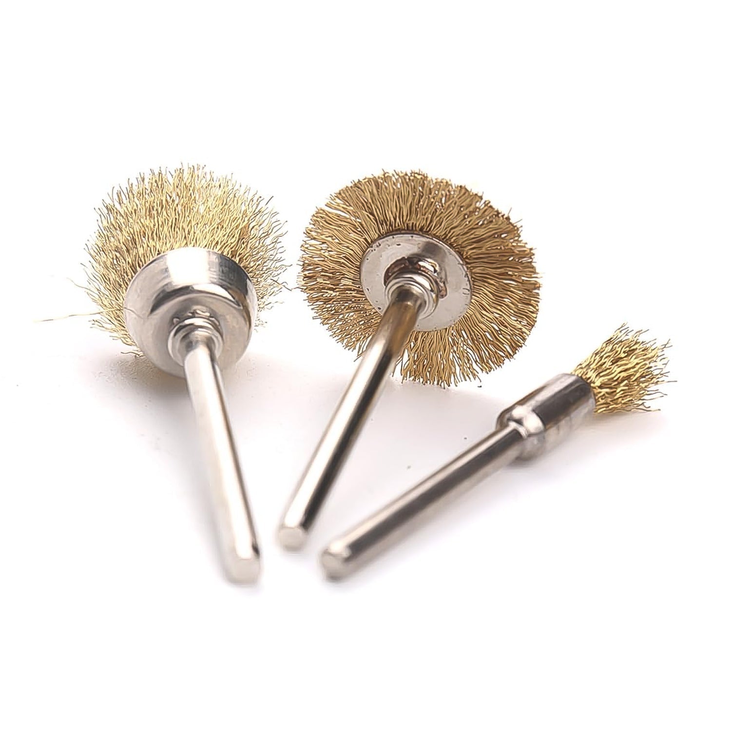 Brass Wire Wheels, 3 Pcs Brass Wire Wheels, Rust Removal Tool