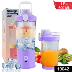 Eletric Crusher Juicer With Multicolor Light, 8 Blades (600 ML / Multicolor)