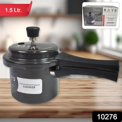 Aluminium Rays Black Beauty Pressure Cookers With Outer Lid (1.5 Litres)