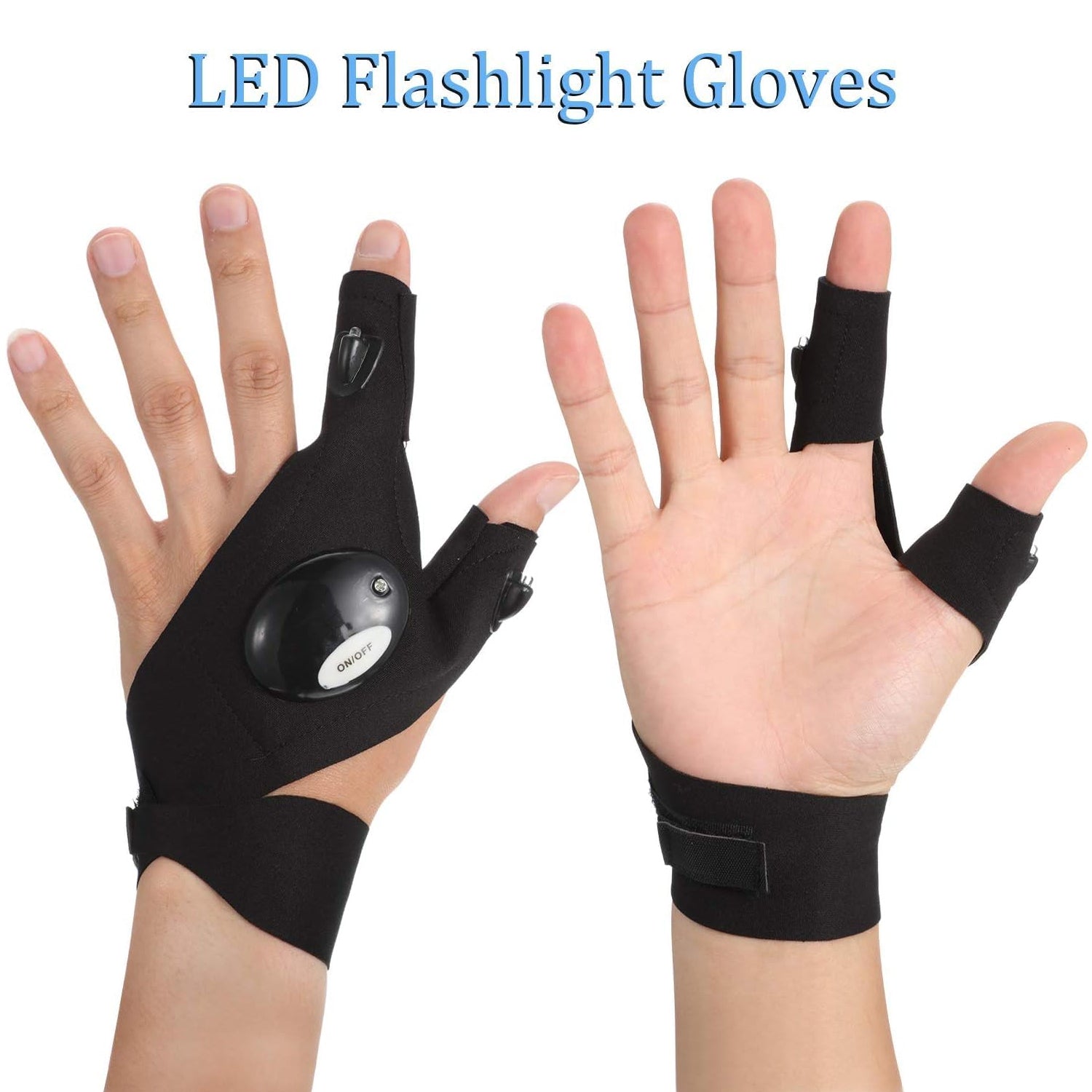 LED Flashlight Gloves Gifts for Men (Hand Gloves Light / 1 Pair)