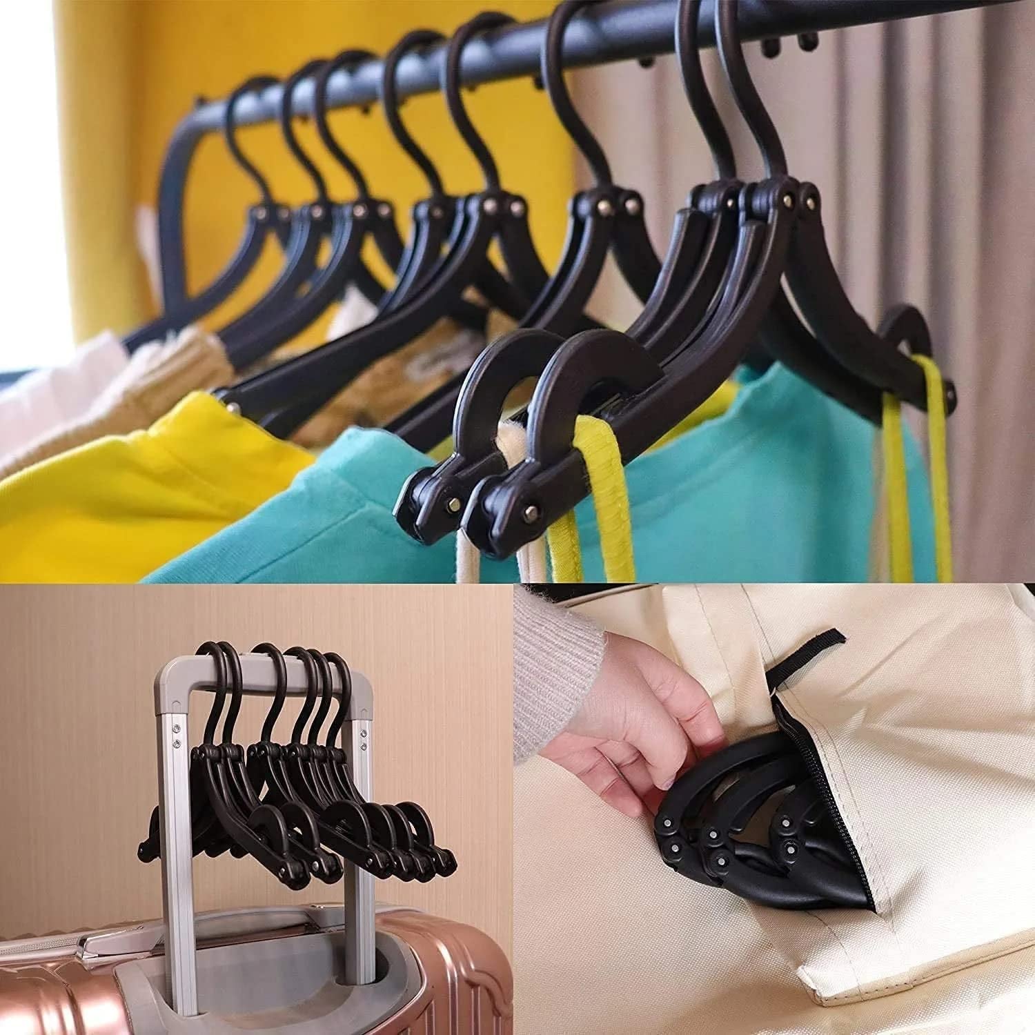 Travel Hangers, Portable Folding Clothes Hangers (1 Pc / Small)