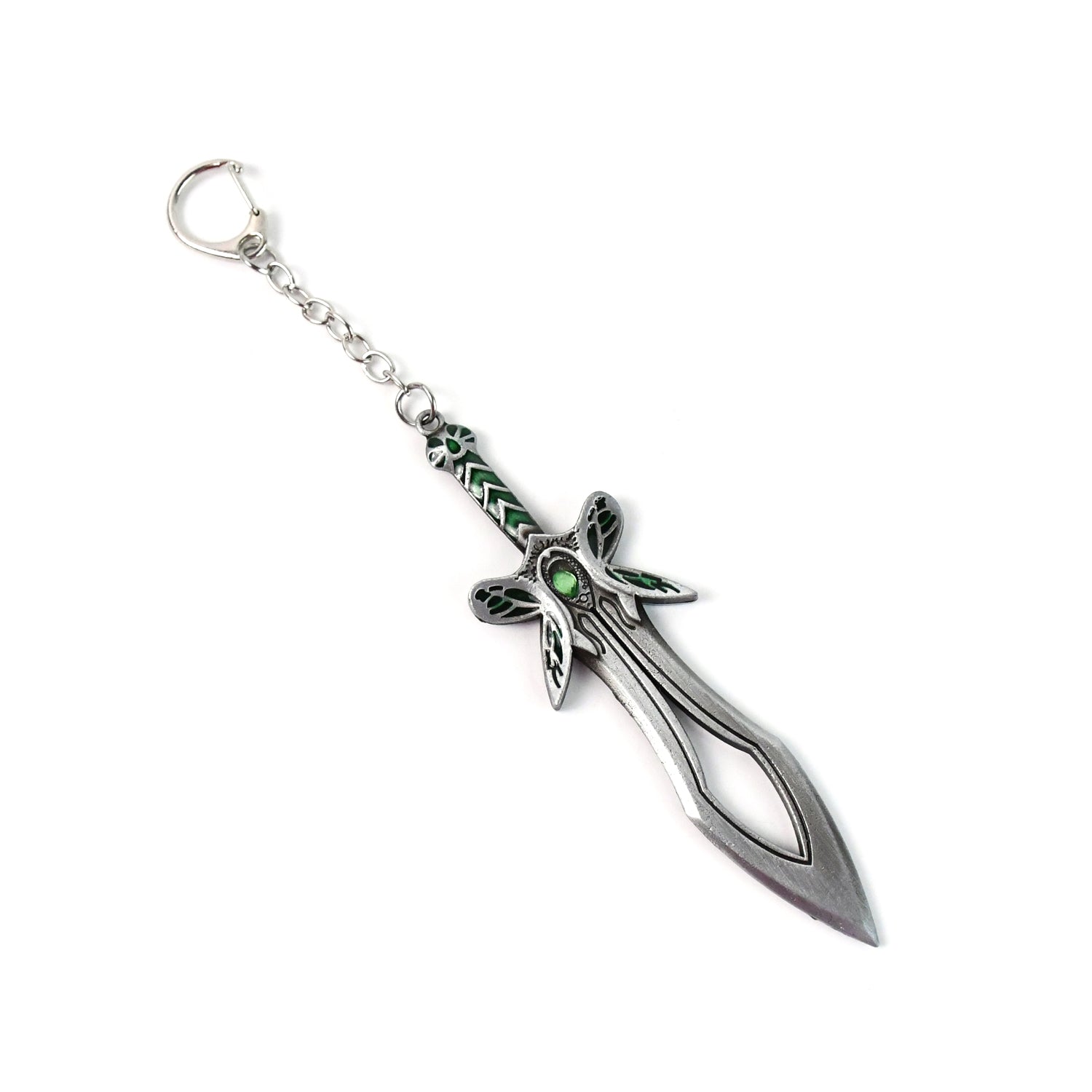 Metal Sword Shape Keychain - Durable & Stylish Accessory (1 Pc)