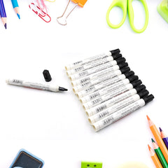 1603  BLACK PERMANENT MARKER LEAK PROOF MARKER CRAFTWORKS, SCHOOL PROJECTS AND OTHER | SUITABLE FOR OFFICE AND HOME USE (PACK OF 12 PC)