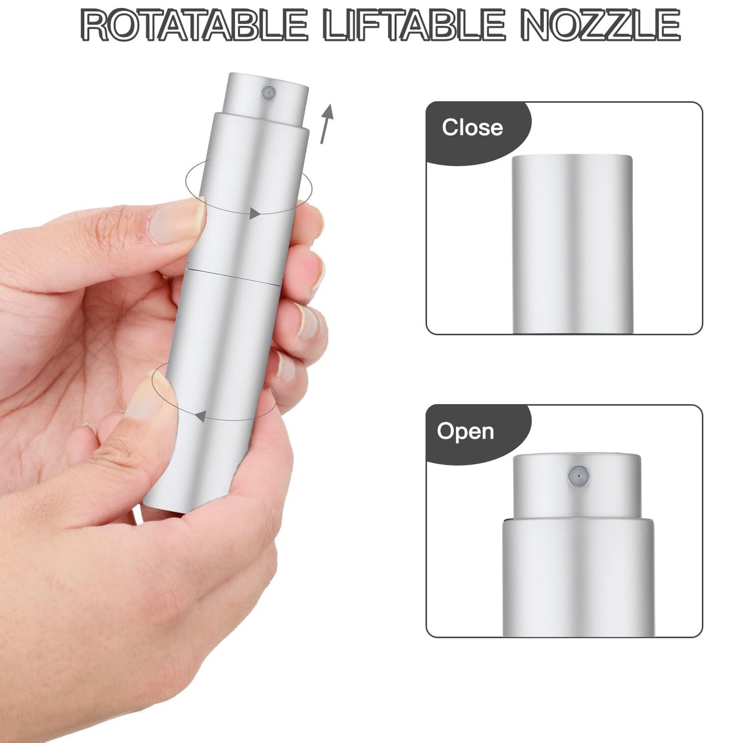 1424 Glass Empty Spray Bottle Refillable Fine Mist Perfume For Sanitizer Travel Beauty Makeup (1 Pc)