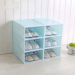 3 Layer Plastic Shoes Storage Box, Stackable Shoe Storage (1 Set / 3 Layer Set)