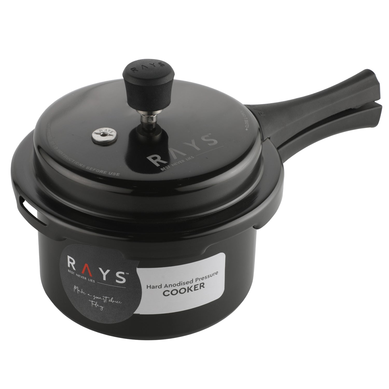 Aluminium Rays Black Beauty Pressure Cookers With Outer Lid (2.5 Litres)