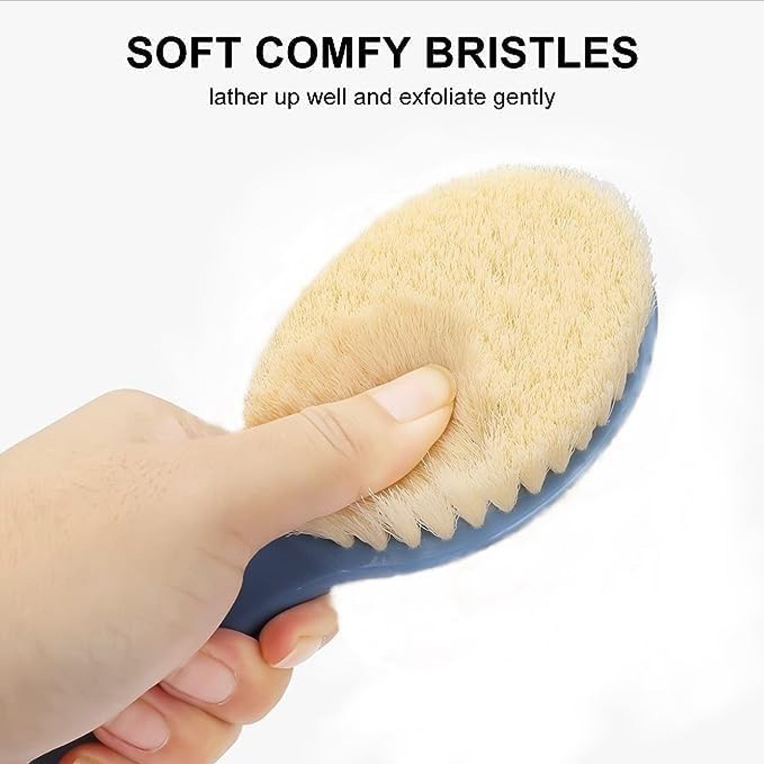 Back Scrubber for Shower Dry Body Brush Back Brush Long Handle (1 Pc / B Grade)