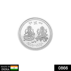 866 Silver color Coin for Gift & Pooja DeoDap