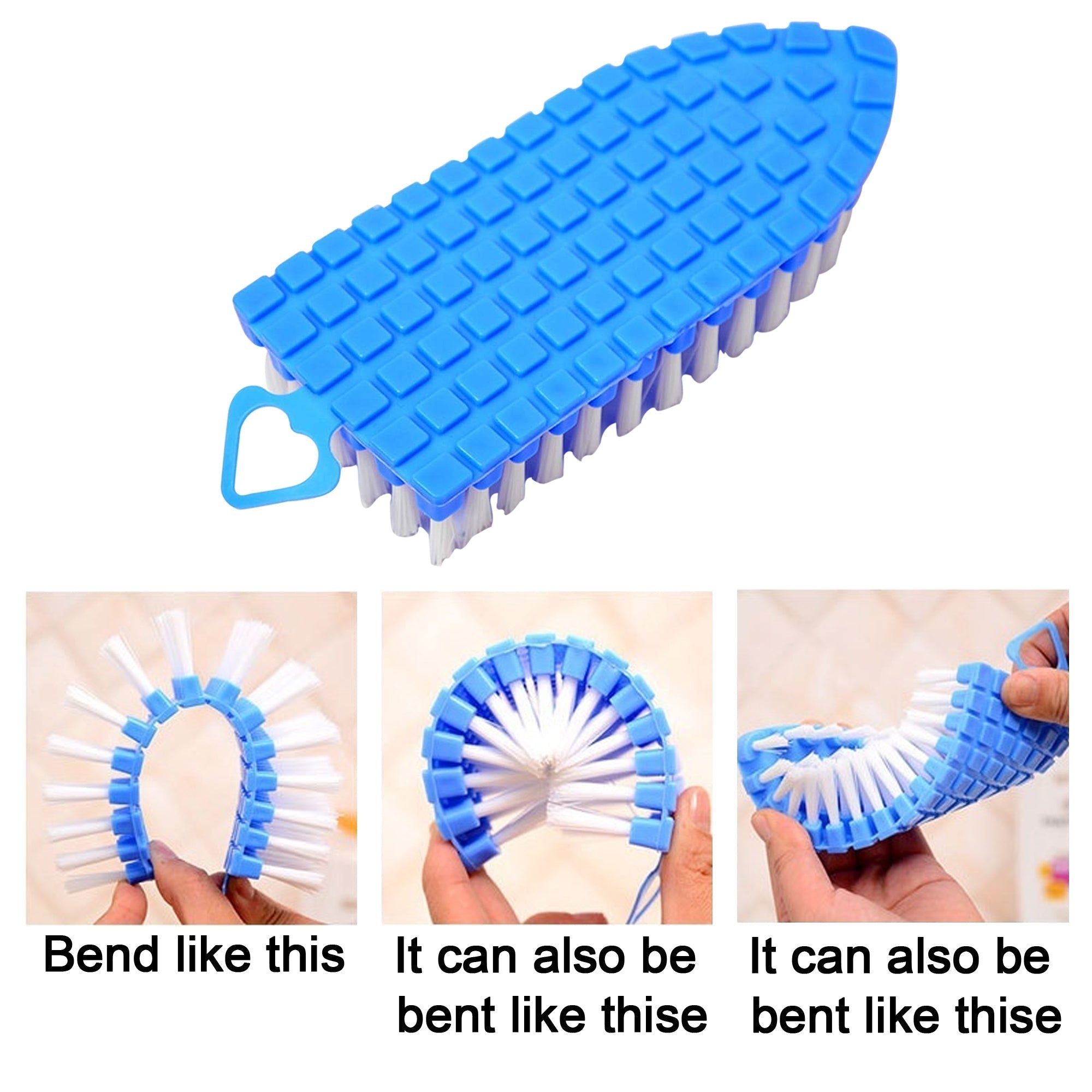 1427 Flexible Plastic Cleaning Brush for Home, Kitchen and Bathroom, DeoDap