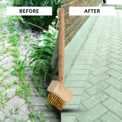 Paving Brush Wooden Block Paving Brush Patio Weed Remover Tool (1 Pc)