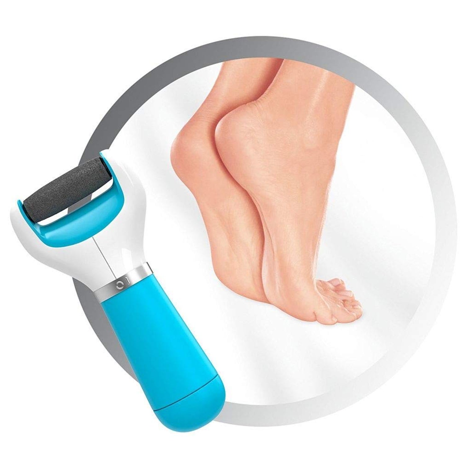 0229 Electronic Dry Foot File, Callous Remover for Feet, Electric Foot with Roller Hard and Dead Skin- Regular Coarse, Baby smooth feet in minutes. For in home padicure foot care, Battery Powered & USB (Battry not included)