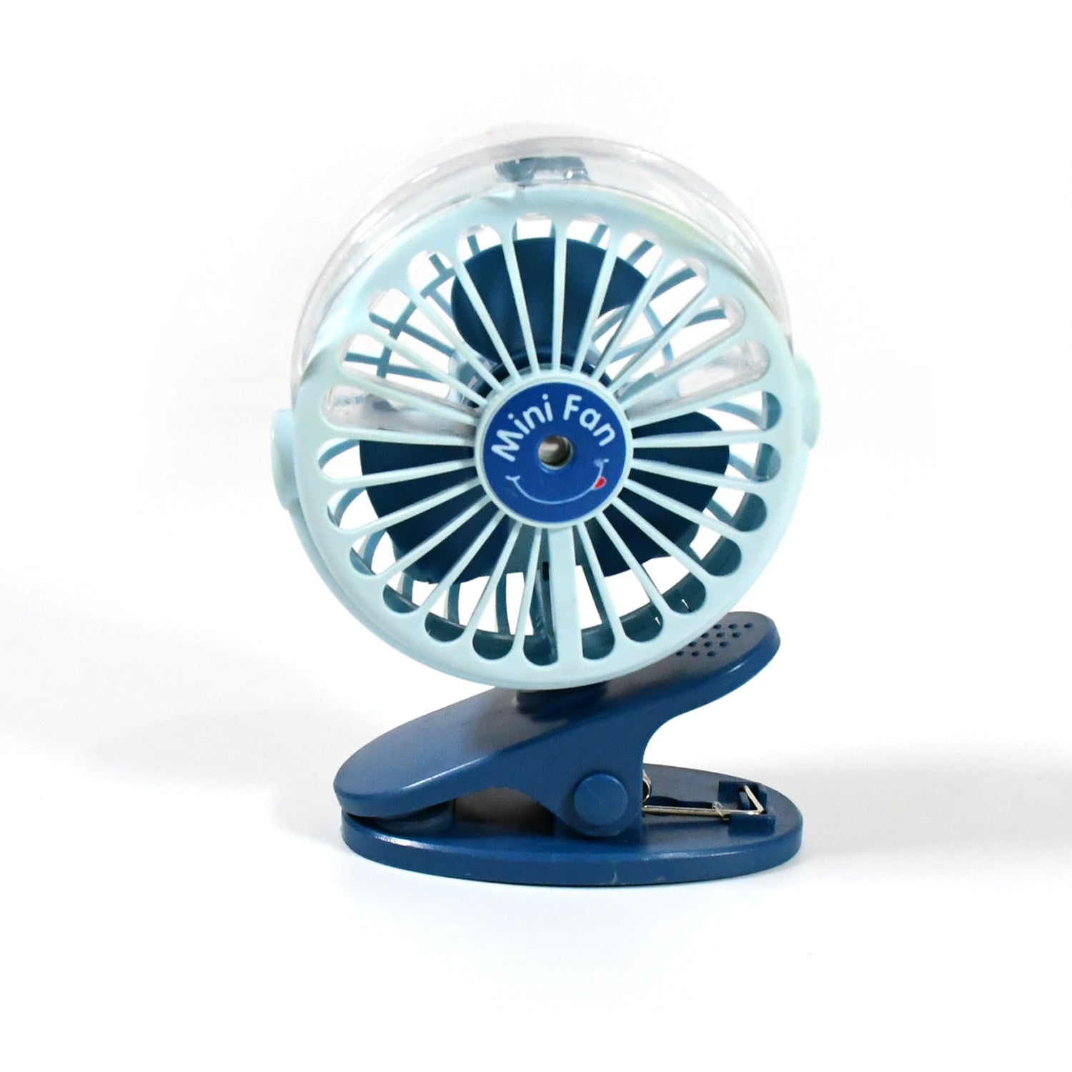 17930 Portable Clip-on Fan, Battery Operated, With Light & Spray, Small Yet Powerful USB Table Fan, 3-Speed Quiet Rechargeable Mini Desk Fan, 360° Rotation, Personal Cooling Fan for Home, Office, Camping