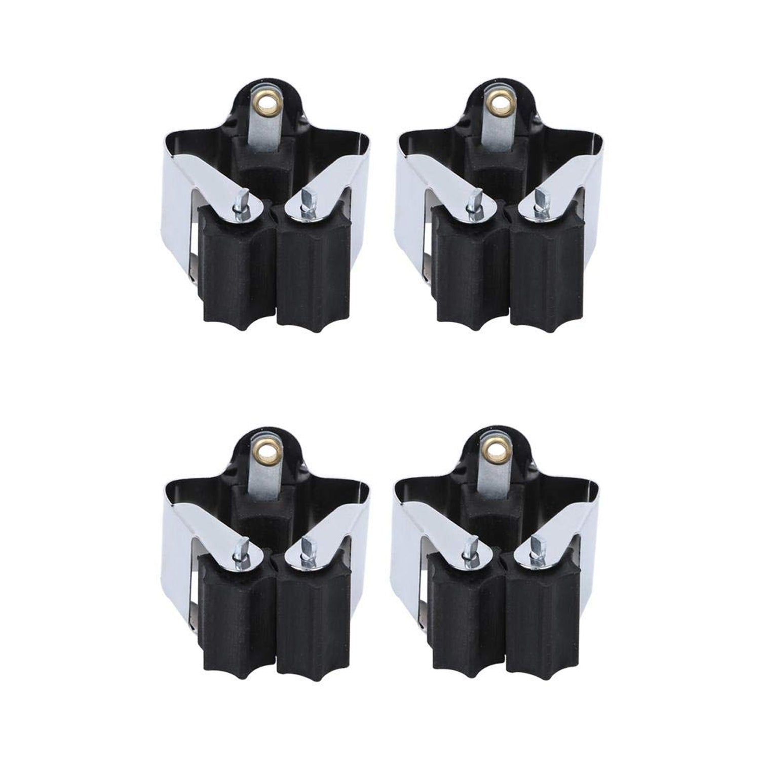 Multifunction Wall Mount Garage Holder for Mop / Broom / Hanger (4 Pcs Set)