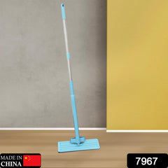 7967 High Quality Flat Mop Floor Cleaning Mop 360° Rotating Microfiber Dust Mop, Hardwood Floor Mop, Dust Flat Mop, for Home/ Office Floor Cleaning Reusable Dust Mops