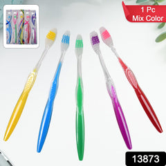 Premium Plastic Toothbrush (1 Pc / Mix Color)