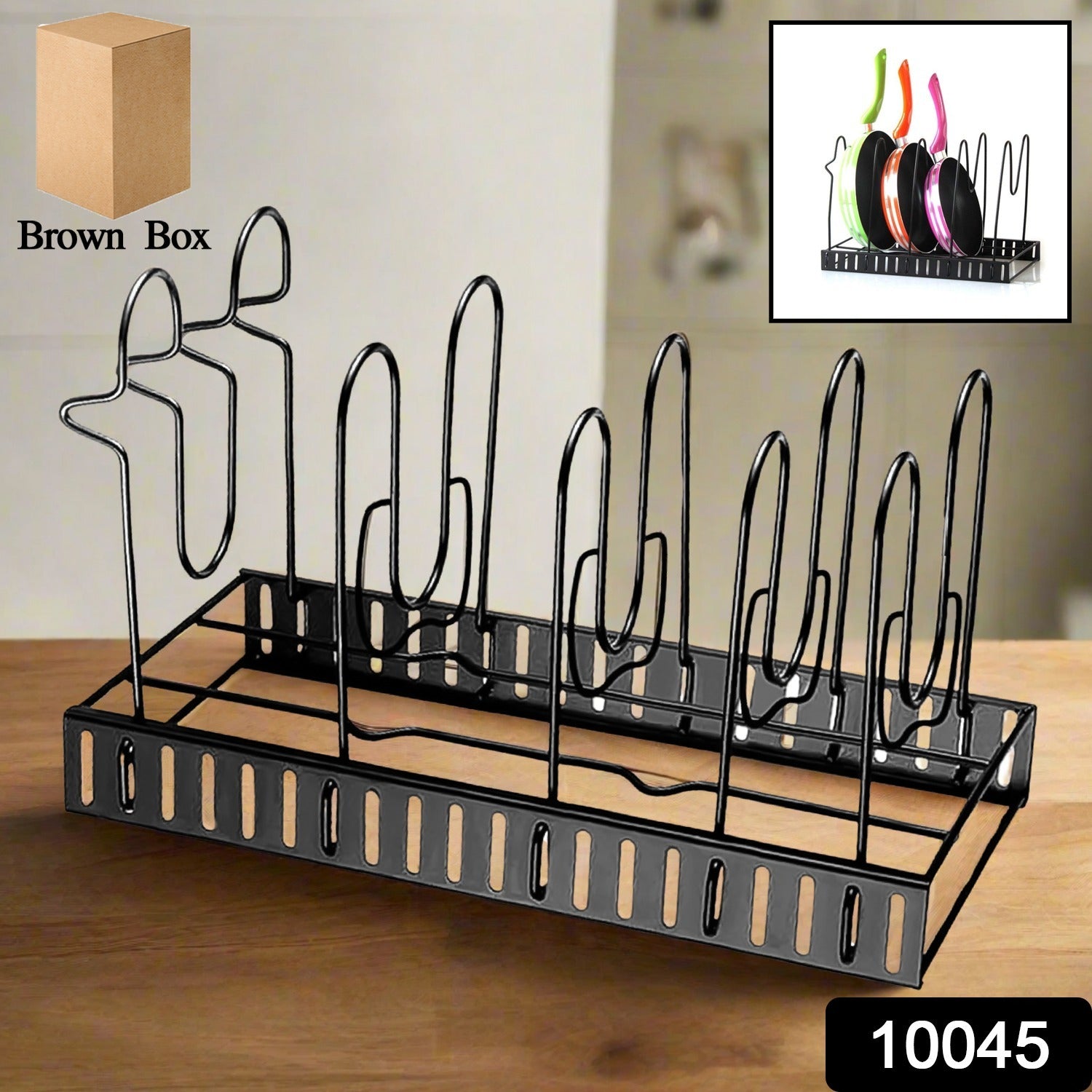 Multipurpose Pan & Pot Organizer Rack (1 Pc)