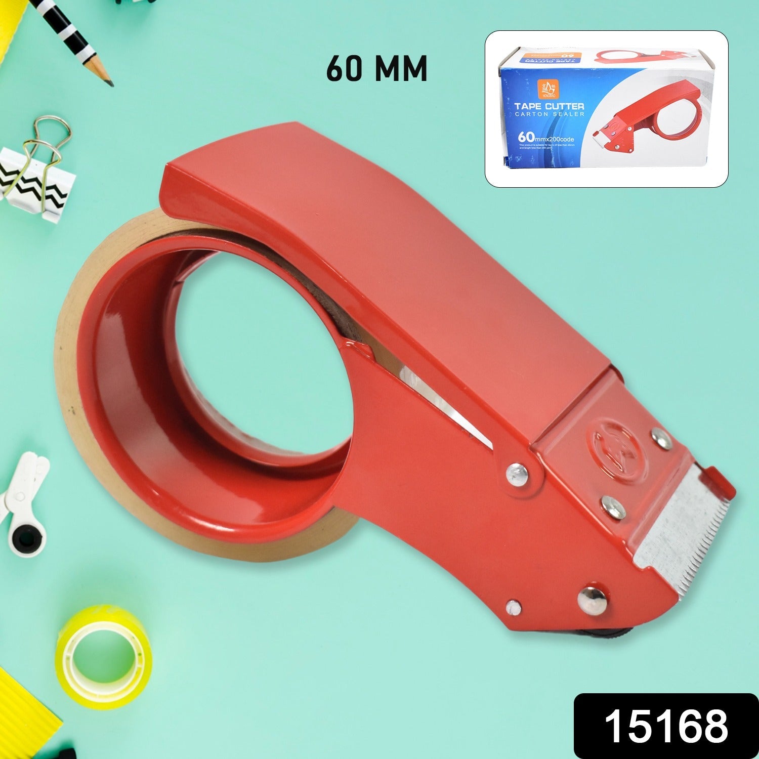 Metal Packing Tape Dispenser Cutter (60 MM / 1 Pc)