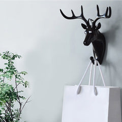 1743 Deer Head Self Adhesive Wall Door Hook Hanger DeoDap