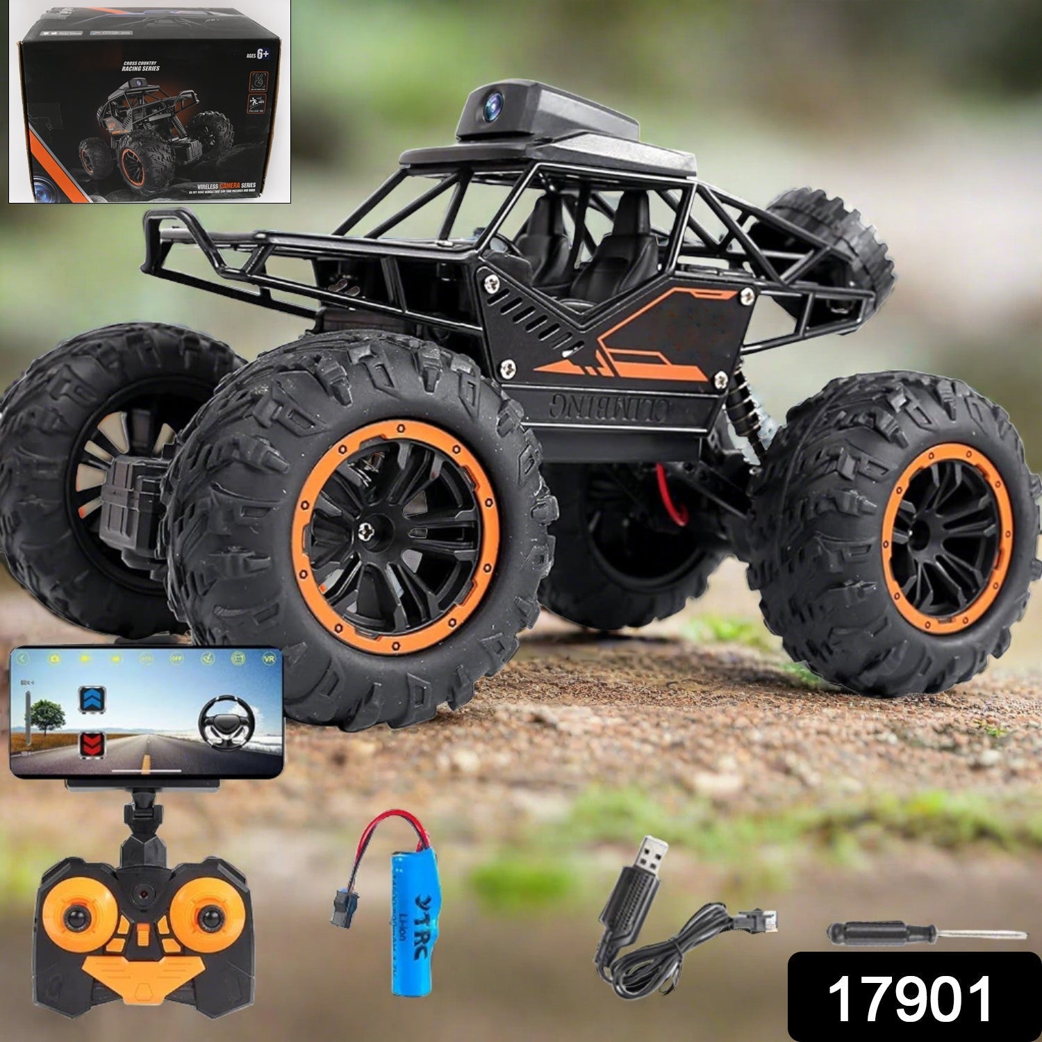 17901 Remote Control Car with Camera Off Road Remote Control Truck Mon Wukusy