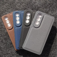 Stitch Leather Hard Case For Redmi