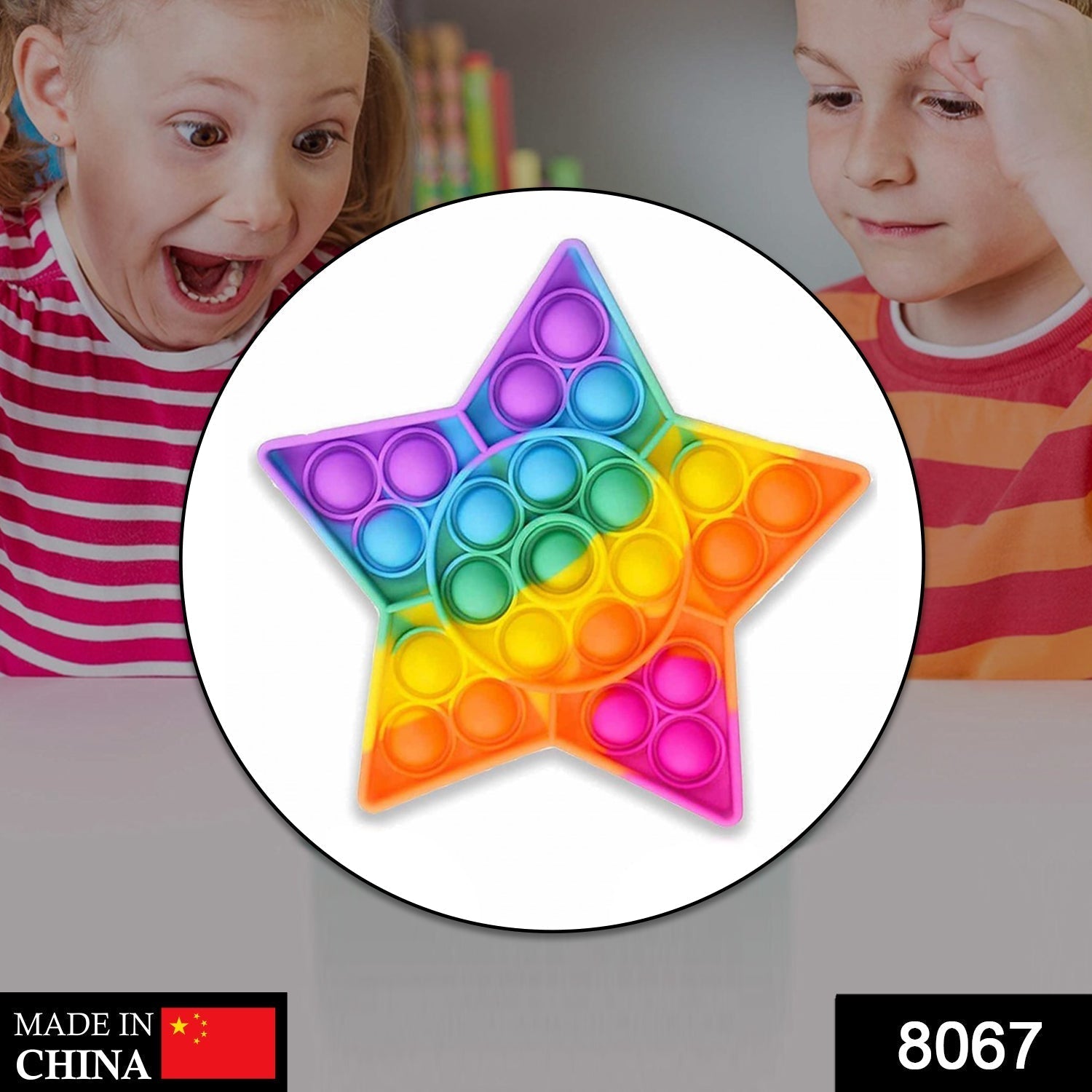 8067 Star Fidget Toy and fidget tool Used for playing purposes and all, especially for kids.