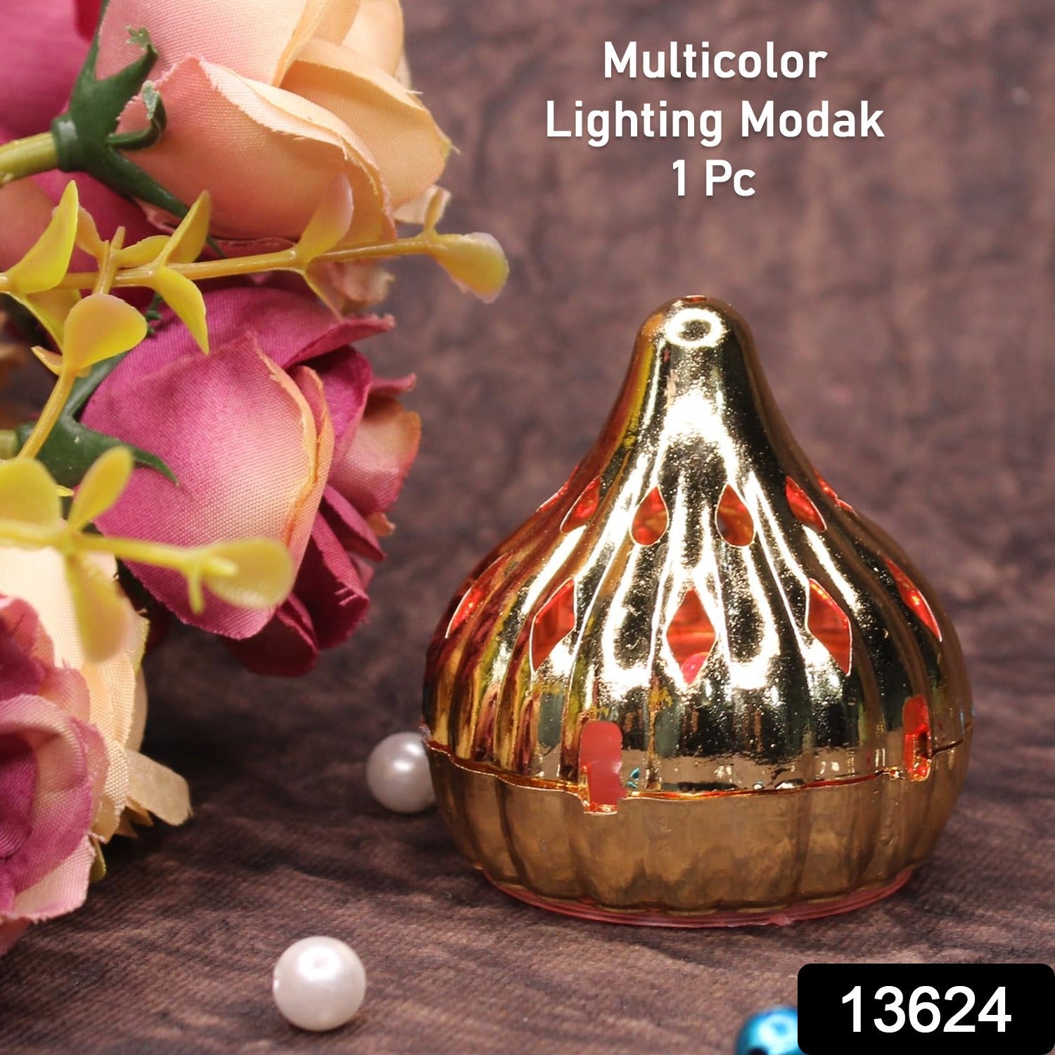 Multicolor Modak Shaped Color Changing LED Light (1 Pc)