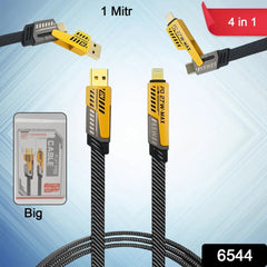 4 in 1 Charging Cable 65W Cable (1 Pc / 1 Mtr.)